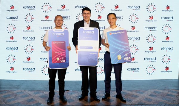 (L-R) Barry Do, Head of Digital Bank of HLBVN, Domenic Fuda, GMD and CEO of HLB and Duong Duc Hung, CEO of HLBVN at the launch of HLBVN's new next-generation, customer-centric digital bank via HLB Connect.