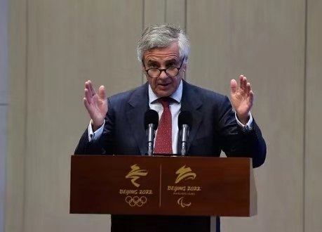国际奥委会第一副主席萨马兰奇致辞