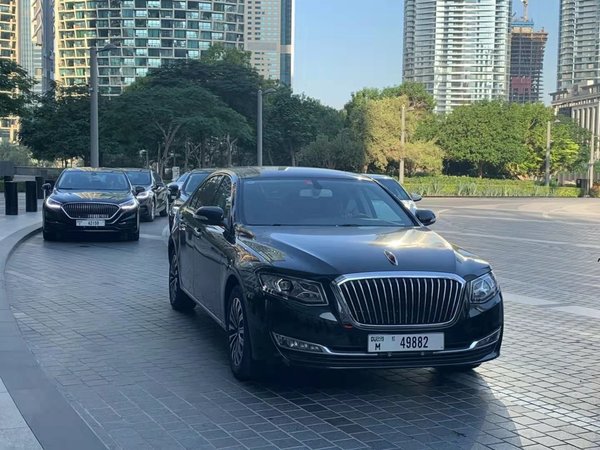 Hongqi vehicle shows up at the Third NEXT Summit (Dubai 2019), as the chief partner and the only official vehicle.