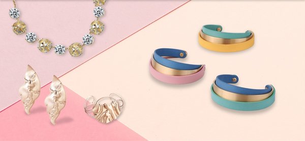 Photo credit: Yiwu Mingheng Jewelry Co Ltd (left) & Shenzhen Karma Metal Jewelry Manufacturer (right)_SEASONS | Spring - Fashion Jewellery & Accessories Fair_large image_Download_PR-Newswire