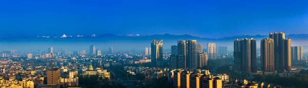 The urban landscape of Wenjiang district in Chengdu has experienced rapid development in recent years - photo by TIANXIANGHE