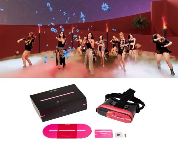 UHD K-pop content shows on VR headset(above), KT’s Genie Music immersive music service, Virtual Play package(below)