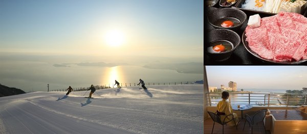 位處日本最大的湖泊琵琶湖的湖畔「琵琶湖山谷滑雪場」、日本三大和牛之一「近江牛」、關西地區屈指可數的「名湯」「雄琴溫泉」