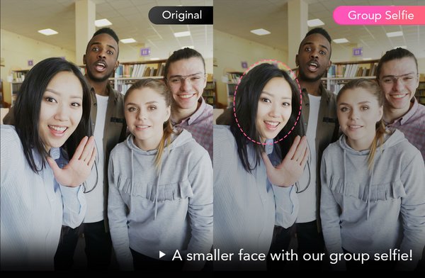 Easily adjust head size with Group Selfie