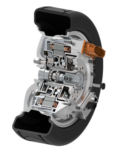 舍弗勒拥有一系列可投入量产的轮毂驱动产品，包括48V及高压应用，可满足客户各种应用需求