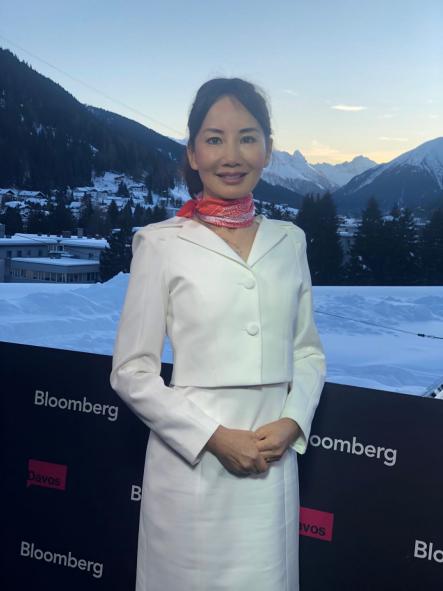 Trip.com Group CEO Jane Sun (pictured) attends the 2020 World Economic Forum in Davos.