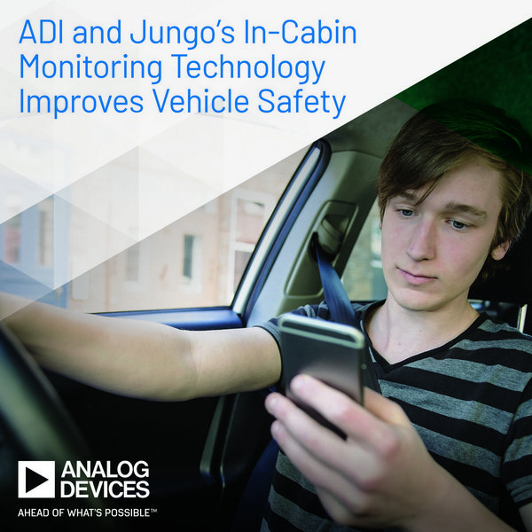 ADI與Jungo的座艙監測技術提高車輛安全性