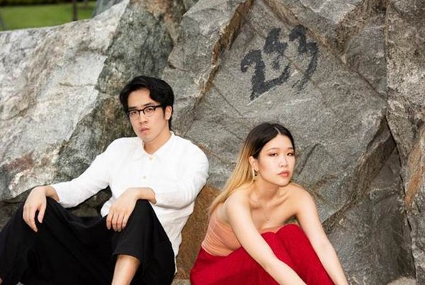 Homegrown Singapore singer-songwriters Charlie Lim (left) and Linying (right)