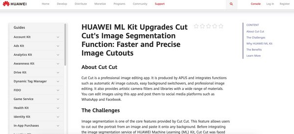 Cut Cut获评华为机器学习服务典型合作案例