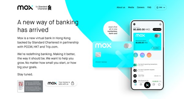 Trip.com Group has joined Standard Chartered, PCCW and HKT to launch Mox.