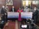 非洲世界航空向加纳政府捐款活动现场