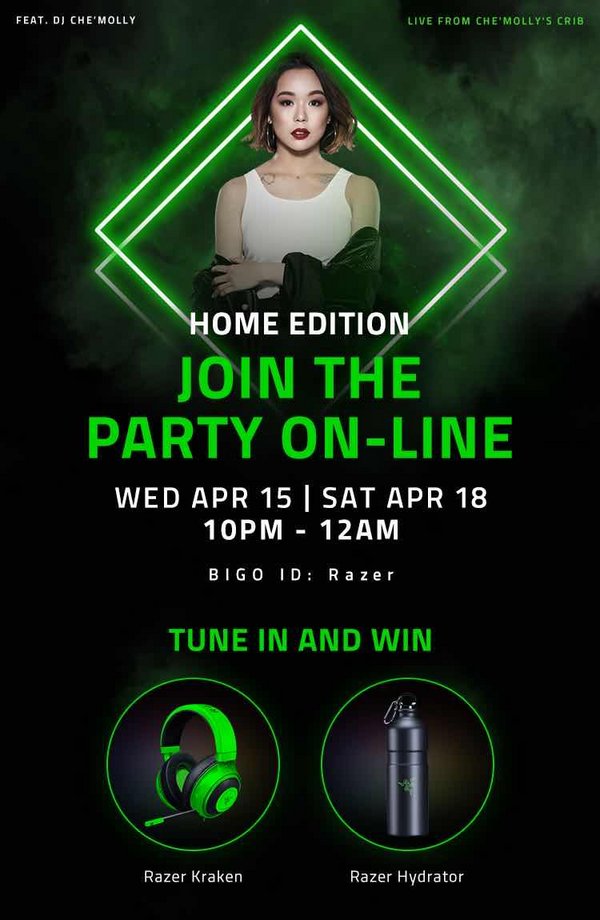 BIGO LIVE, Razer and Zouk Group shares details on the upcoming cloud clubbing set for 18 April 2020, open to all Southeast Asian party goers.