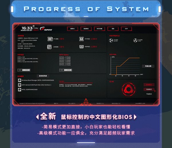 七彩虹全新图形化BIOS