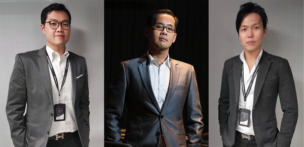 MACROKIOSK's Founders , From Left ; Dato' Henry Goh, Dato' Kenny Goh and Mr. CS Goh