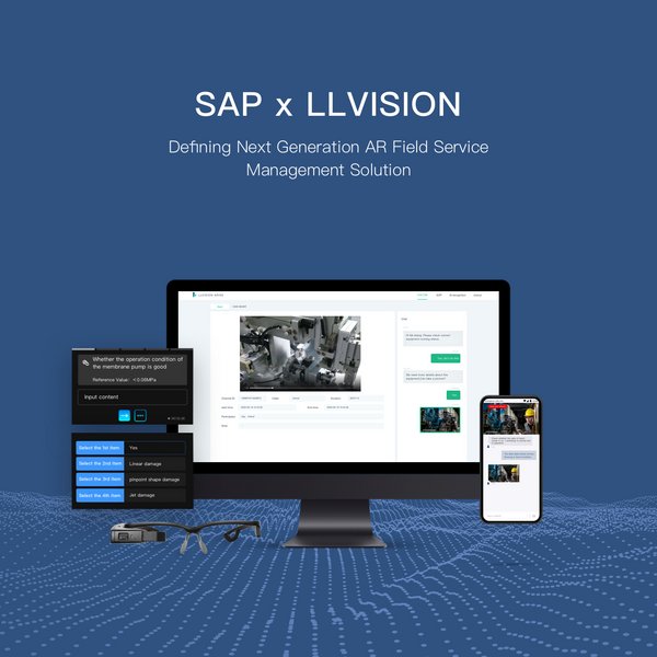 LLVISION and SAP have co-launched the AR FSM to bring a new generation of AR field management service solution.