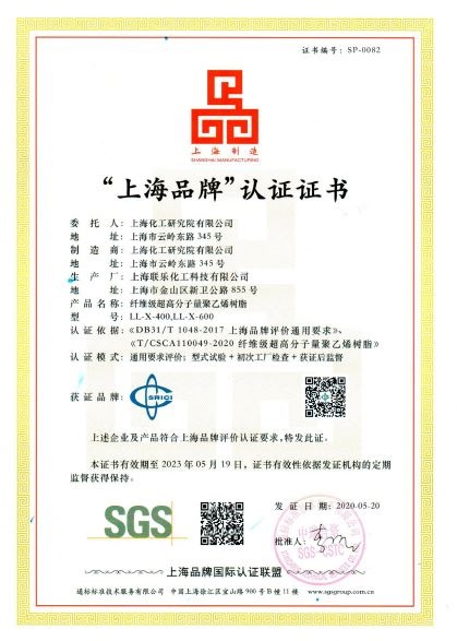 上海品牌认证证书