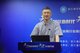 浙江联通政企BG助理总裁朱金胜发表主题演讲：《5G新基建，助力智慧交通先行》