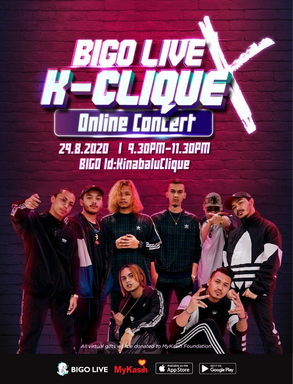 Popular hip hop group K-Clique will hold a virtual concert exclusively on Bigo Live