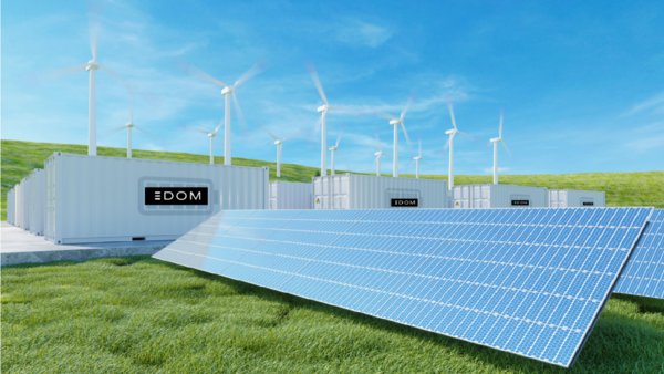 3D illustration of 3DOM’s battery energy storage systems (not actual equipment)