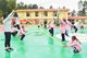 四川省凉山州布拖县拉达乡中心校的孩子们首次参加安踏体育课