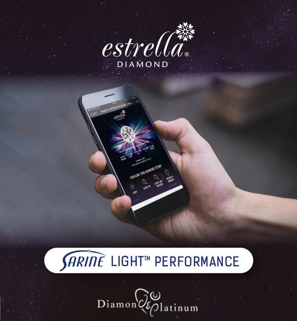 Diamond & Platinum Adopts Sarine Light™ Performance Diamond Report for its Estrella Diamond Collection
