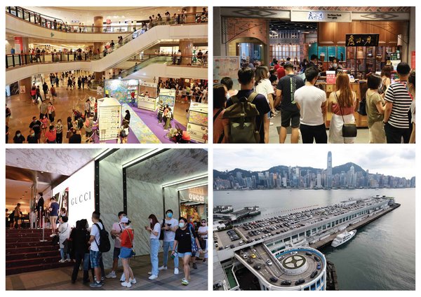 Impressive shoppers’ traffic and repeat purchase brought by Sales Promotion of Harbour City, Mall in Hong Kong. All carparks are full in weekend.