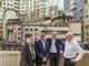 (L to R: Tony Lam, Director of AGC Design; Adrian Cheng, CEO of New World Development; Matthew Potter, Director of WilkinsonEyre; Brian Anderson, Director of Cultural Heritage at Purcell)