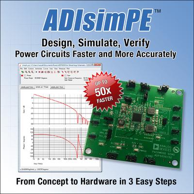 ADIsimPE确立电路速度、精度和虚拟原型开发标准