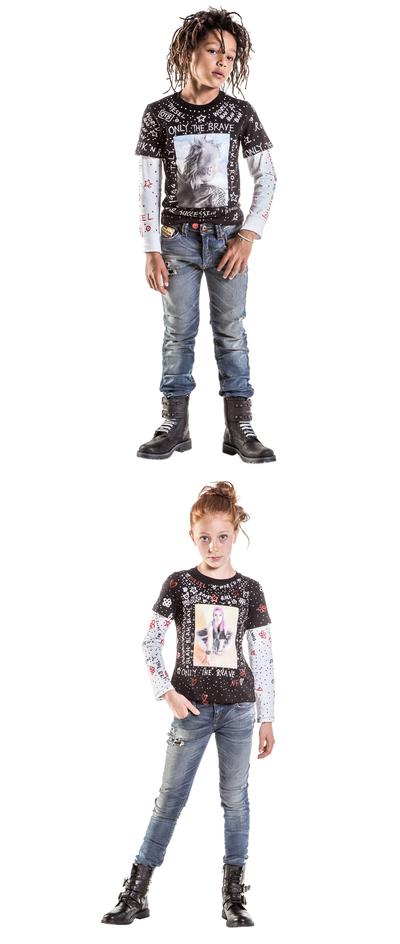 DIESEL童装30周年混搭系列-全印花T恤+Jogg Jeans Junior牛仔裤