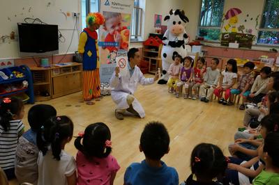 德国莱茵TUV“安全认知趣味启蒙教育”推广活动在上海安阳路实验幼儿园