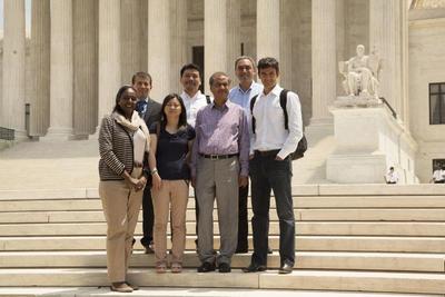 @WashULaw students in front of the Capitol building in Washington, D.C.