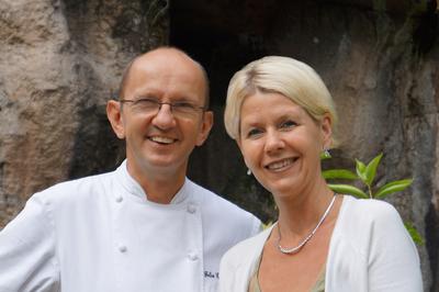 Lucia Franziska and Felix Eppisser, General Manager and Culinary Director of The Banjaran Hotsprings Retreat in Ipoh, Malaysia