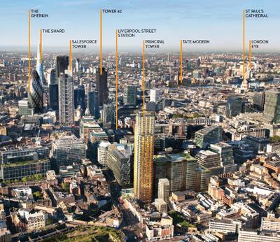 伦敦市中心摩天地标住宅项目“Principal Tower”登陆中国