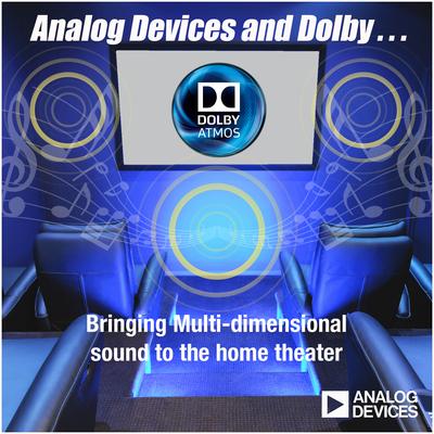 ADI发布首款面向杜比®全景声®内容解码应用的SHARC® 214xx处理器