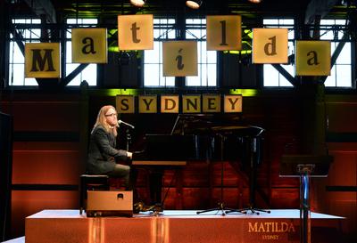 Matilda's Composer and Lyricist, Tim Minchin, performing at the launch of the Australian Premiere season of Matilda The Musical in Sydney. Credit: James Morgan_Matilda The Musical_Destination NSW