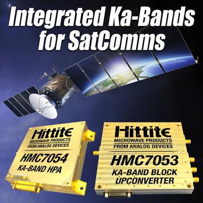 ADI 推出面向单载波卫星通信设备的Ka频段HPA和模块上变频器