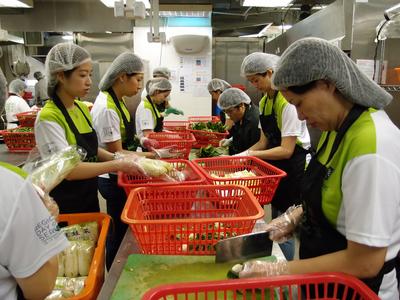 Another group of ACE employees volunteered at Food Angel’s kitchen to prepare meals for the underprivileged.