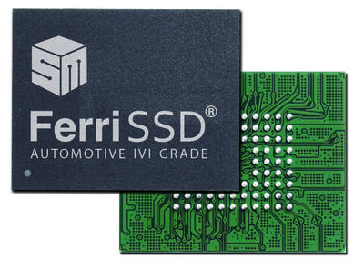 FerriSSD(R), a 16x20mm single-package SSD, enables high performance and reliable storage for IVI systems