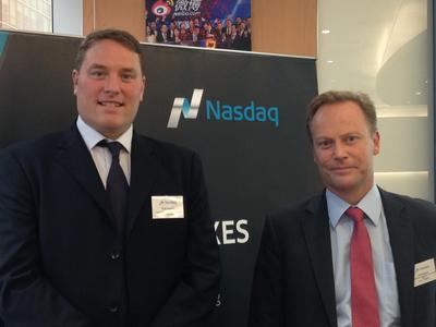 Rob Hughes, Head of Index and Advisor Solutions, Nasdaq (left) and Ulf Carlsson, General Manager, Head of North Asia and Japan, Nasdaq (right).