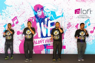Project Aloft Star winner for China Pandabros Performing at the very first Live at Aloft Hotels showcase at the newly opened Aloft Guangzhou University Park - the first globally branded hotel in Guangzhou Higher Education Mega Centre