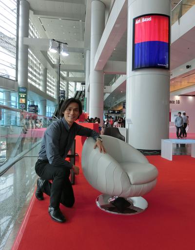 In 2013, Designer Chair Enego designed by Kelvin was exhibited in Art Basel Hong Kong, the renowned international art event.