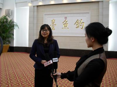 世贸通北京公司总经理孙格琳接受CCTV采访