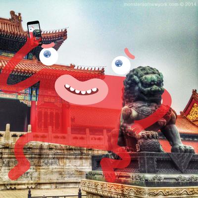 Monster of New York's First Appearance in China at Forbidden City