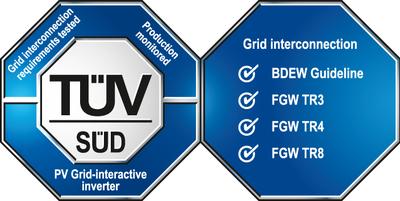 特变电工大功率逆变器一次性通过TUV 南德BDEW认证