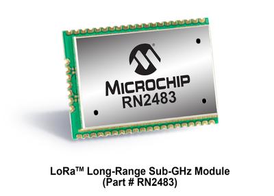 Microchip LoRaTM Long-Range Sub-GHz Module (Part# RN2483)