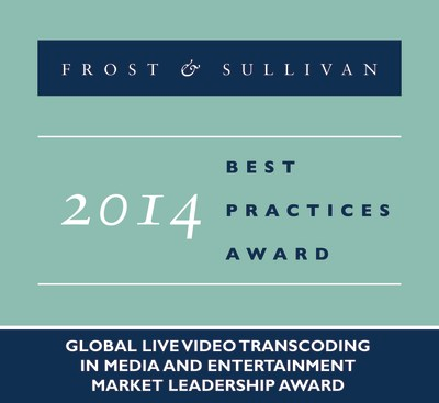 Frost & Sullivan Applauds Envivio's Long-Standing Revenue Leadership and Innovation in the Live Video Transcoding Market