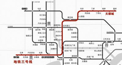 杭州地铁3号线将在广厦天都城设一至两个站口‍