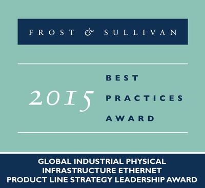 Belden receives the 2015 Frost & Sullivan Global Industrial Physical Infrastructure Ethernet Product Line Strategy Leadership Award
