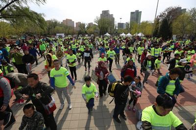 卡萨帝家庭马拉松北京站活动现场