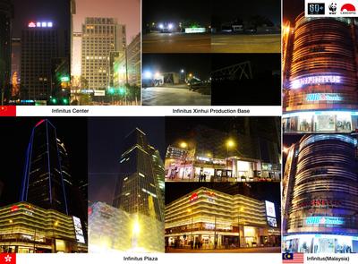 Before and After of Infinitus' Office Buildings for Earth Hour
